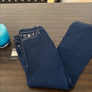 True Religion Dark Blue Low Rise Bell bottom Jeans